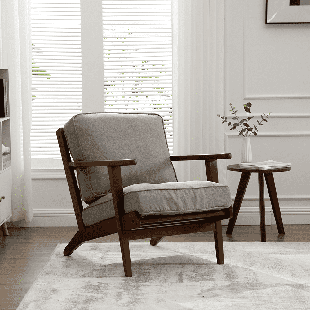 Chairus Mid-Century Upholstered Armchair - 3649