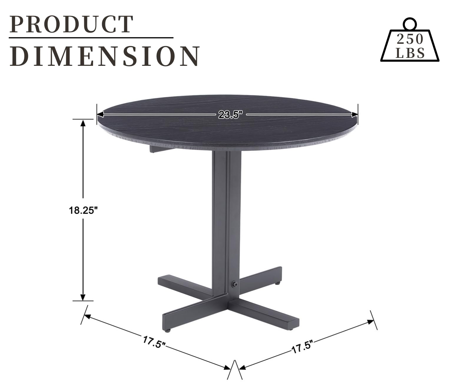 ROCITY 31.5'' Modern Round Dining Table for Small Kitchen - 63201