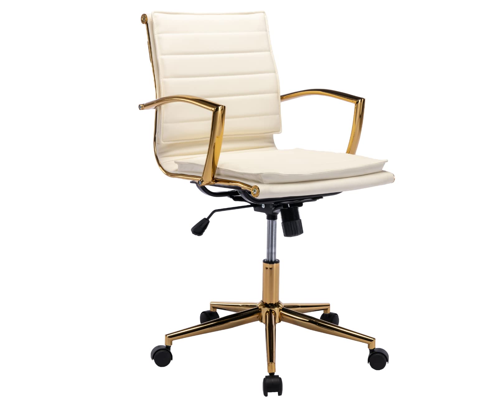 EALSON Modern Leather Desk Chair Ergonomic Office Chair with Wheels 1 Piece - X416