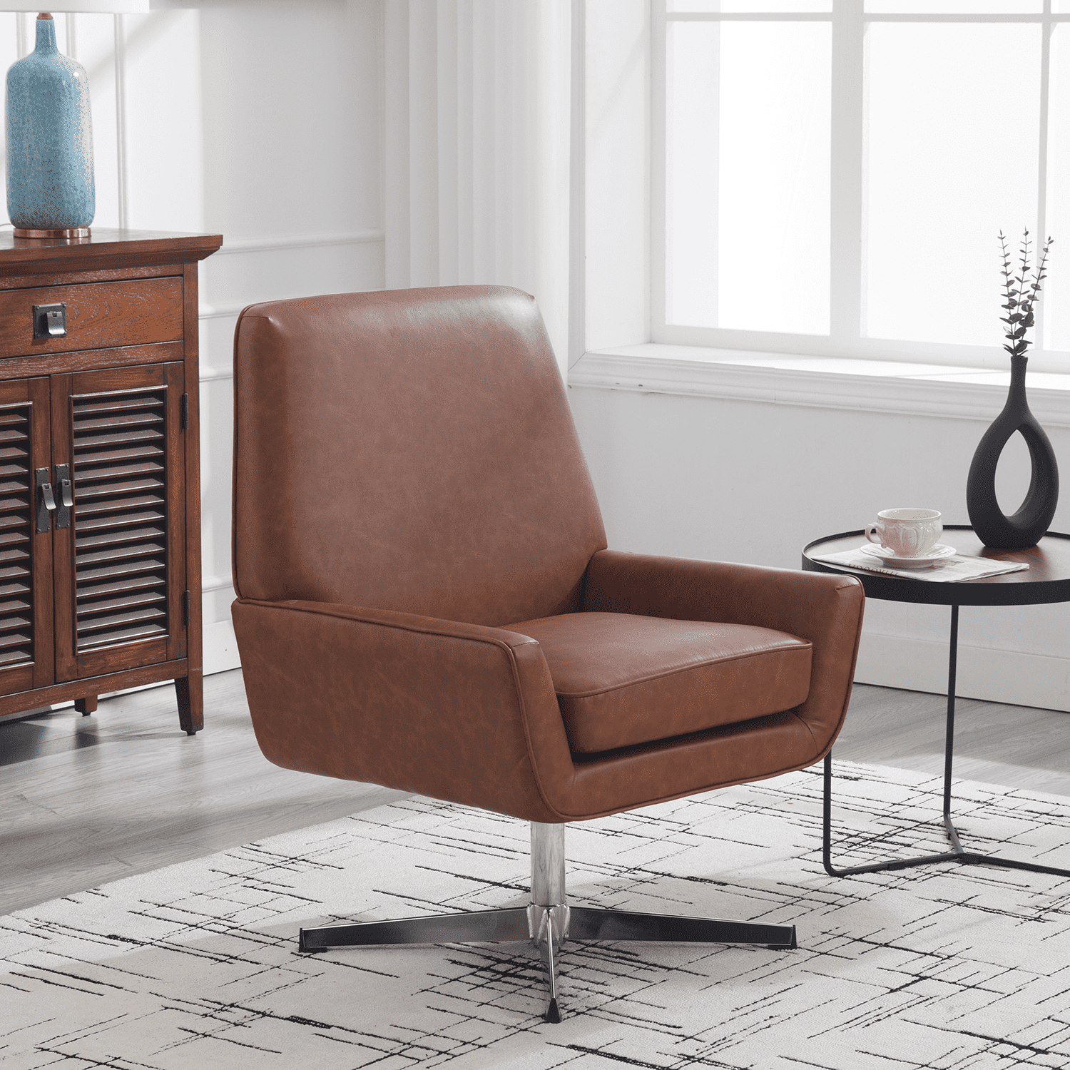 VESCASA Mordern Leather Accent Chair 1 PCS - 7057