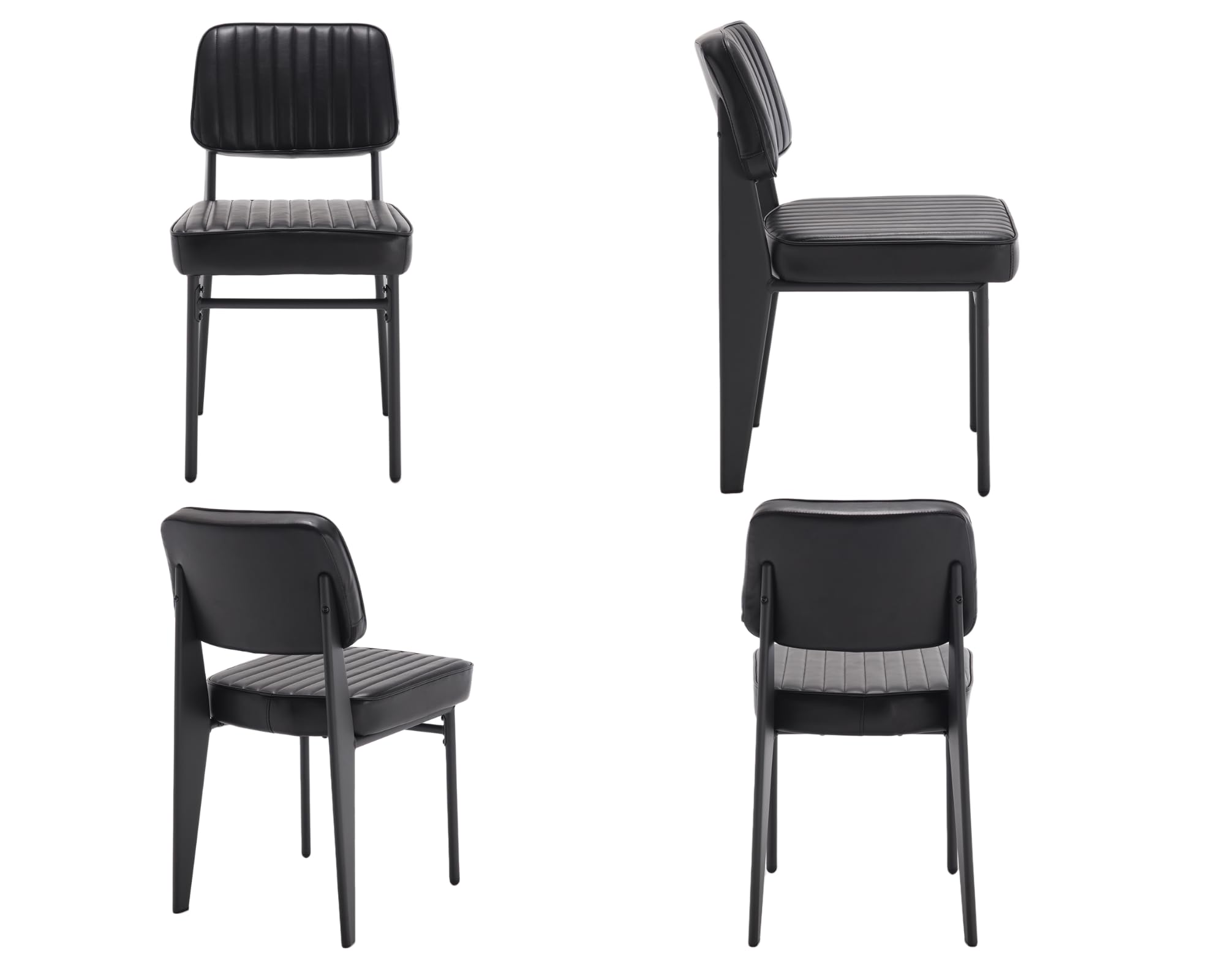 VESCASA Faux Leather Armless Dining Chairs - 91527