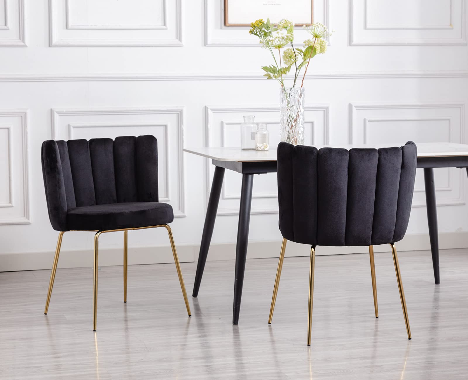 Janoray Modern Velvet Dining Chairs Accent Chair Set of 2