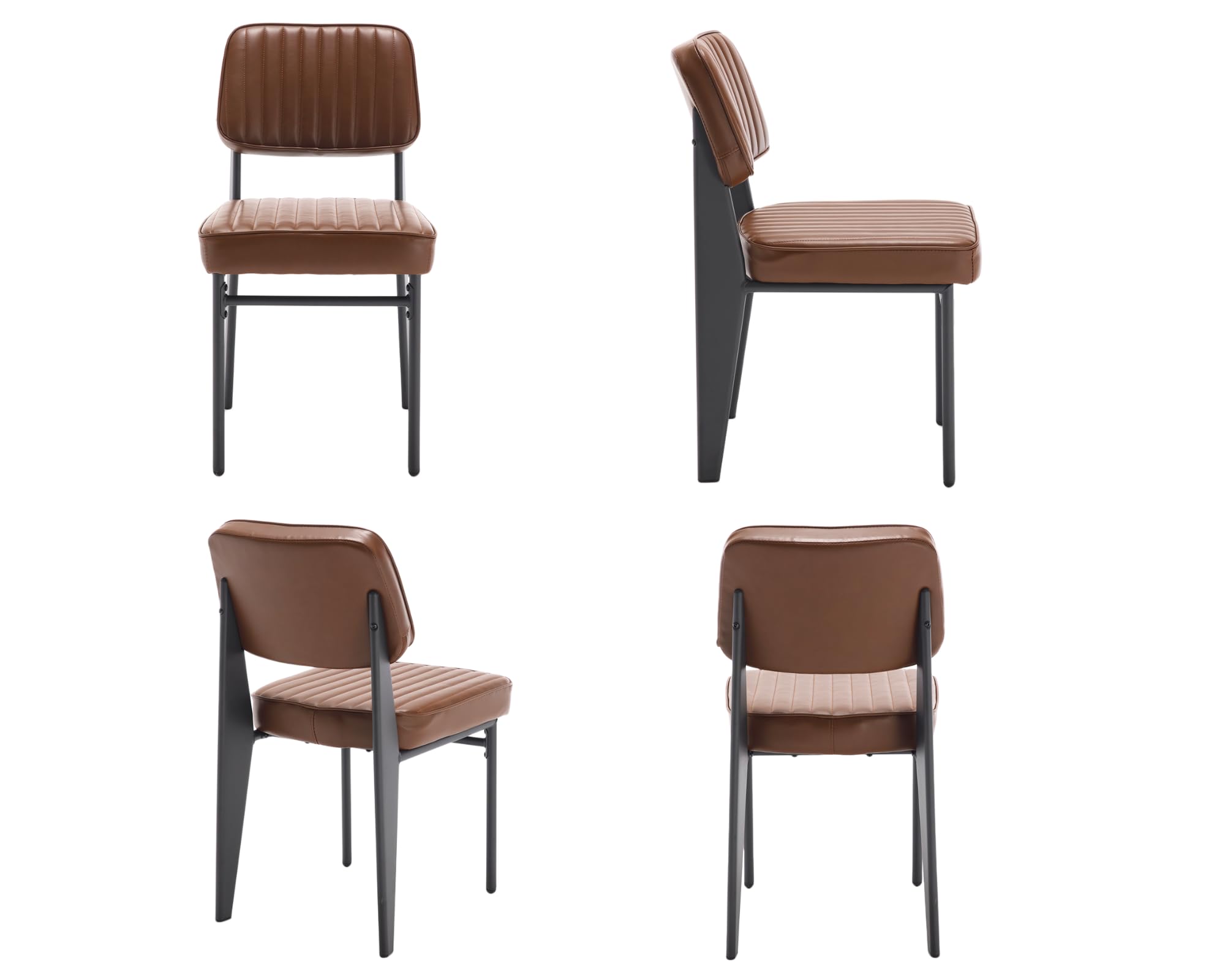 VESCASA Faux Leather Armless Dining Chairs - 91527