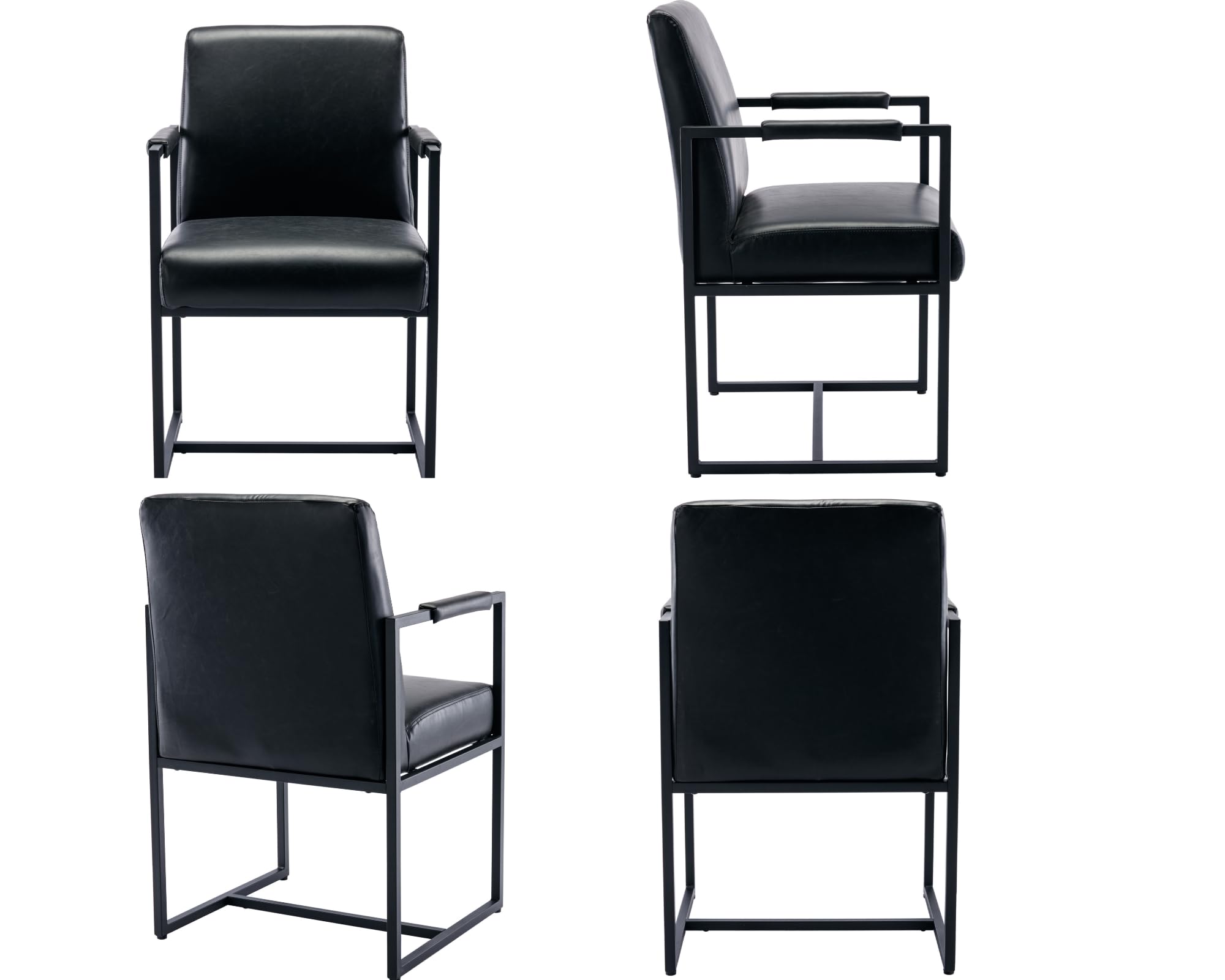 VESCASA Modern Upholstered Dining Chairs with Metal Legs Set of 2 - 5104