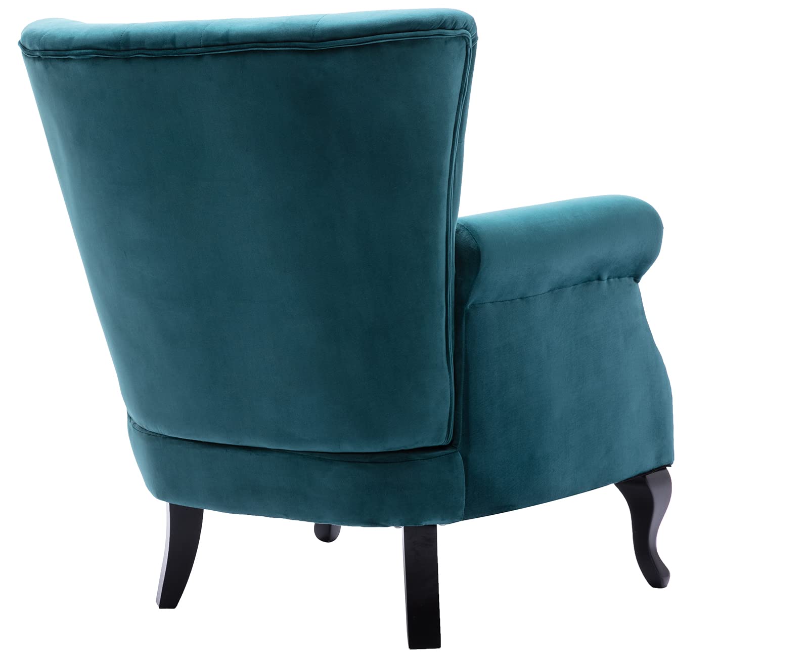 Kmax Mid Century Velvet Club Wingback Tufted Chair 1 Piece - XXX1