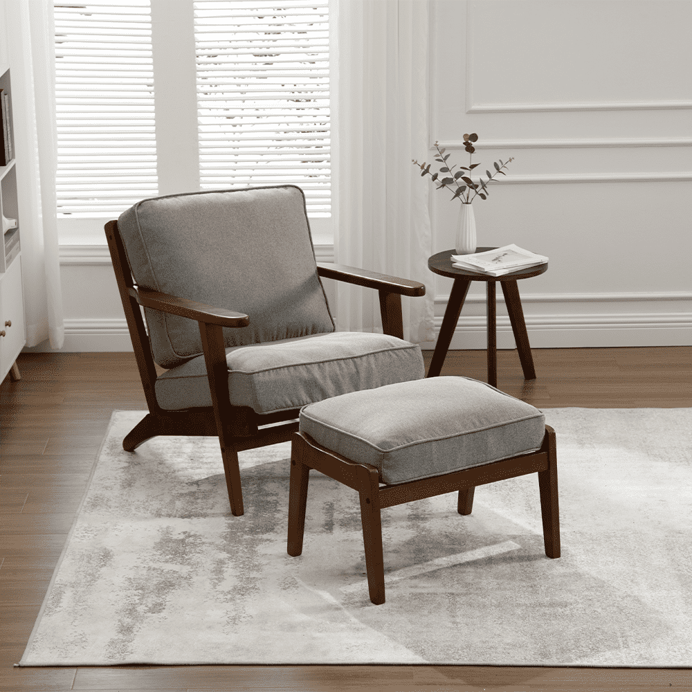 Chairus Mid-Century Upholstered Armchair - 3649