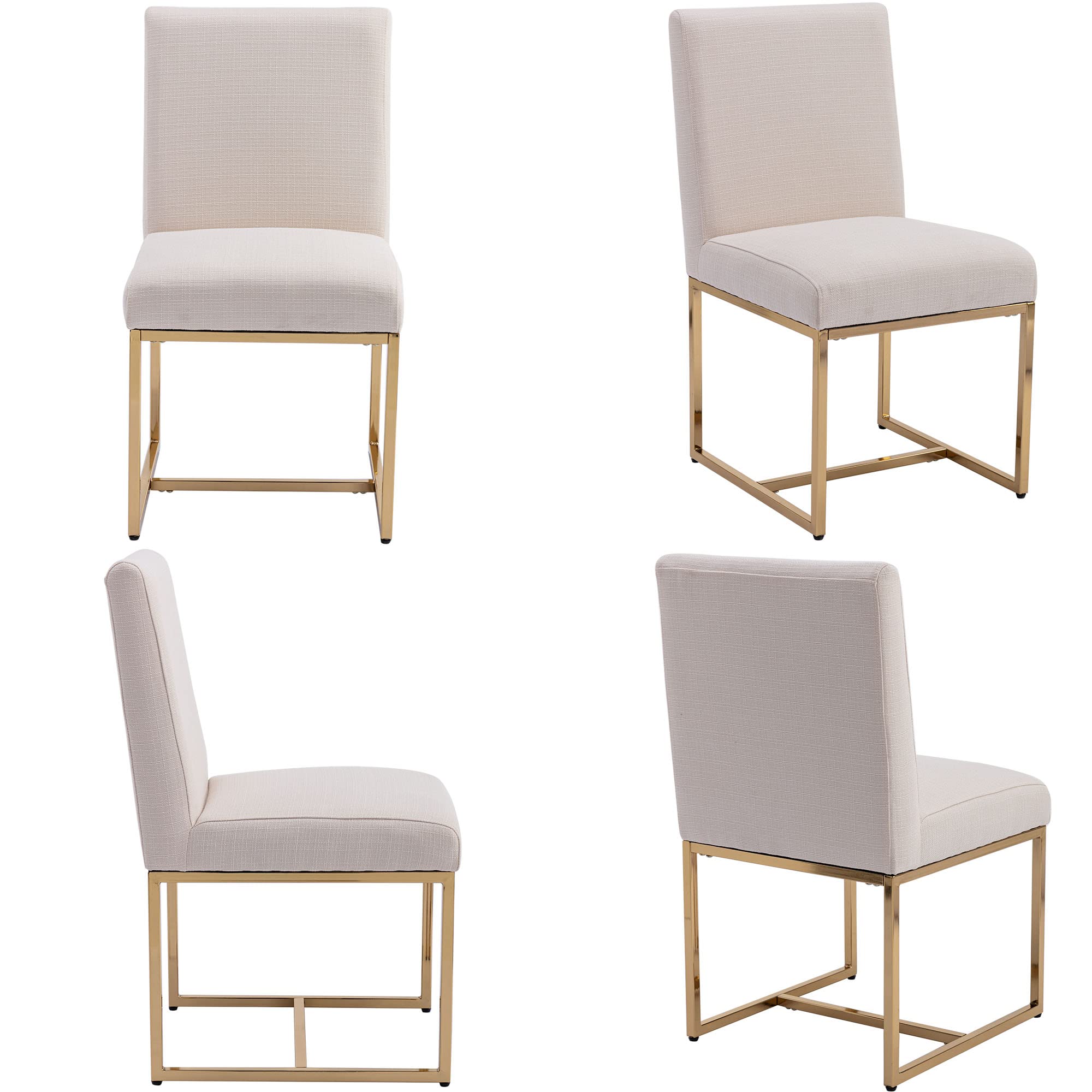 VESCASA Mid Century Modern Upholstered Dining Chairs Set of 2 - 1488