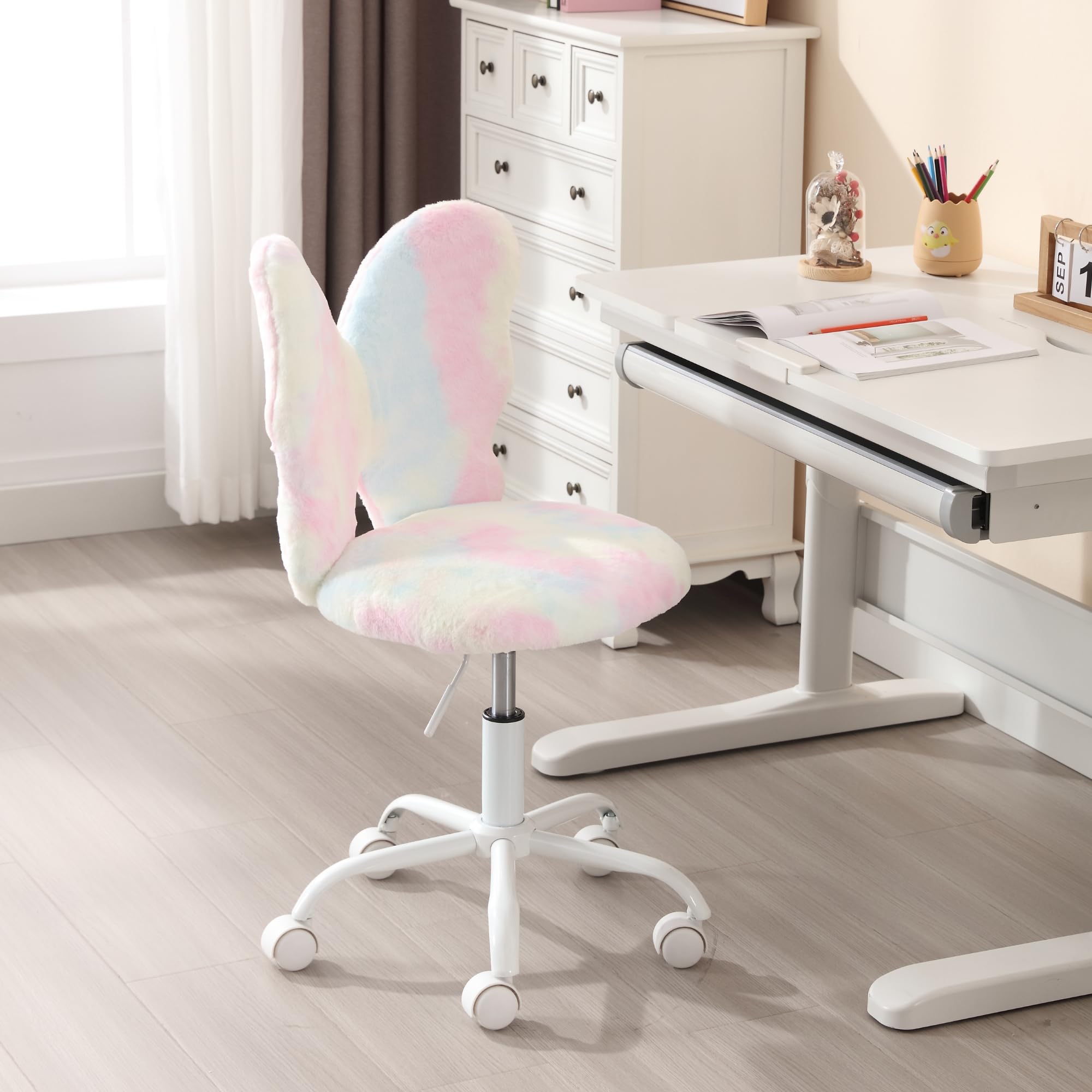 Kmax Butterfly Colorful Swivel Chair Kids Desk Chair 1 Piece