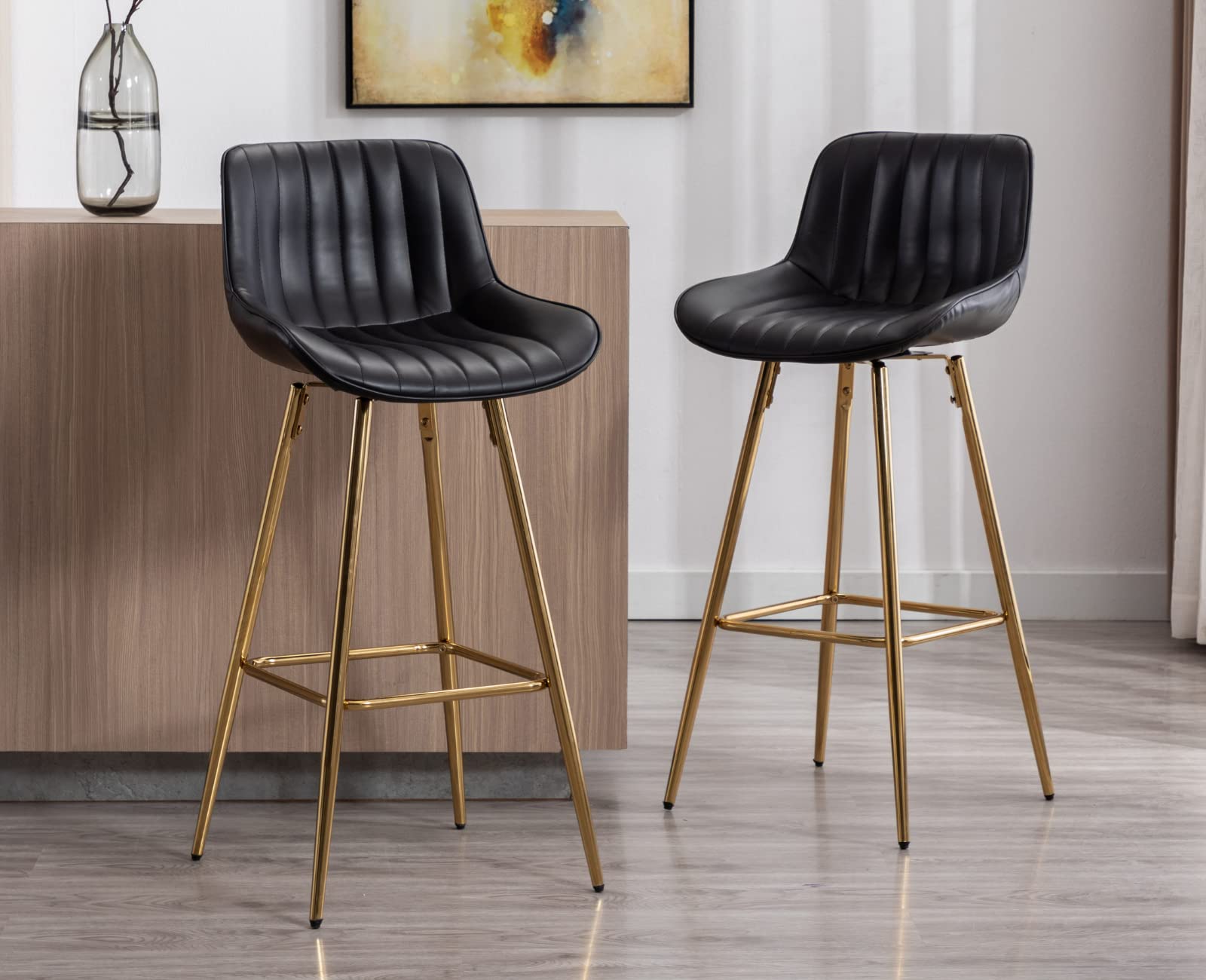 EALSON Modern 32 Inch Swivel Bar Stools Set of 2 - 9030