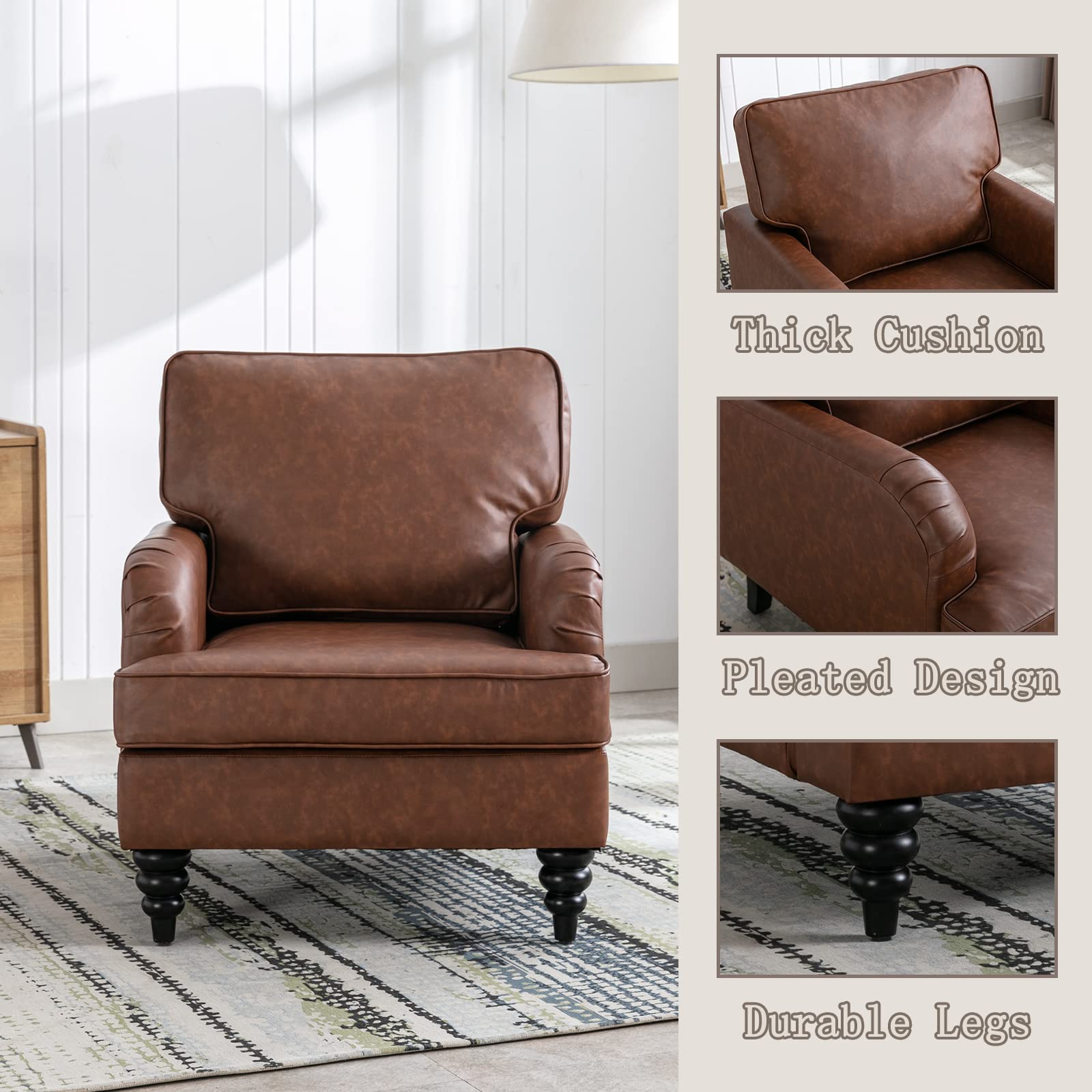 Janoray Sherpa Accent Chair with Removable Back Cushion 1 Piece