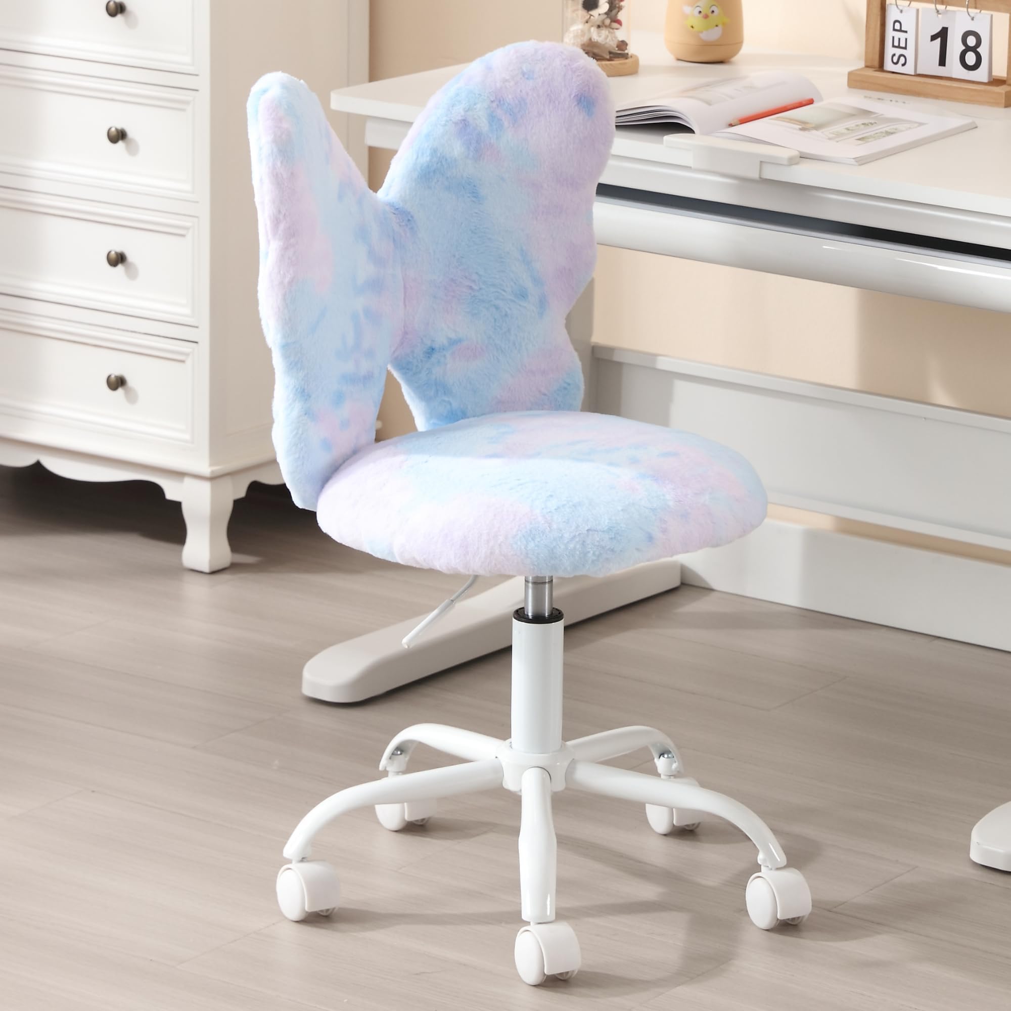 Kmax Butterfly Colorful Swivel Chair Kids Desk Chair 1 Piece