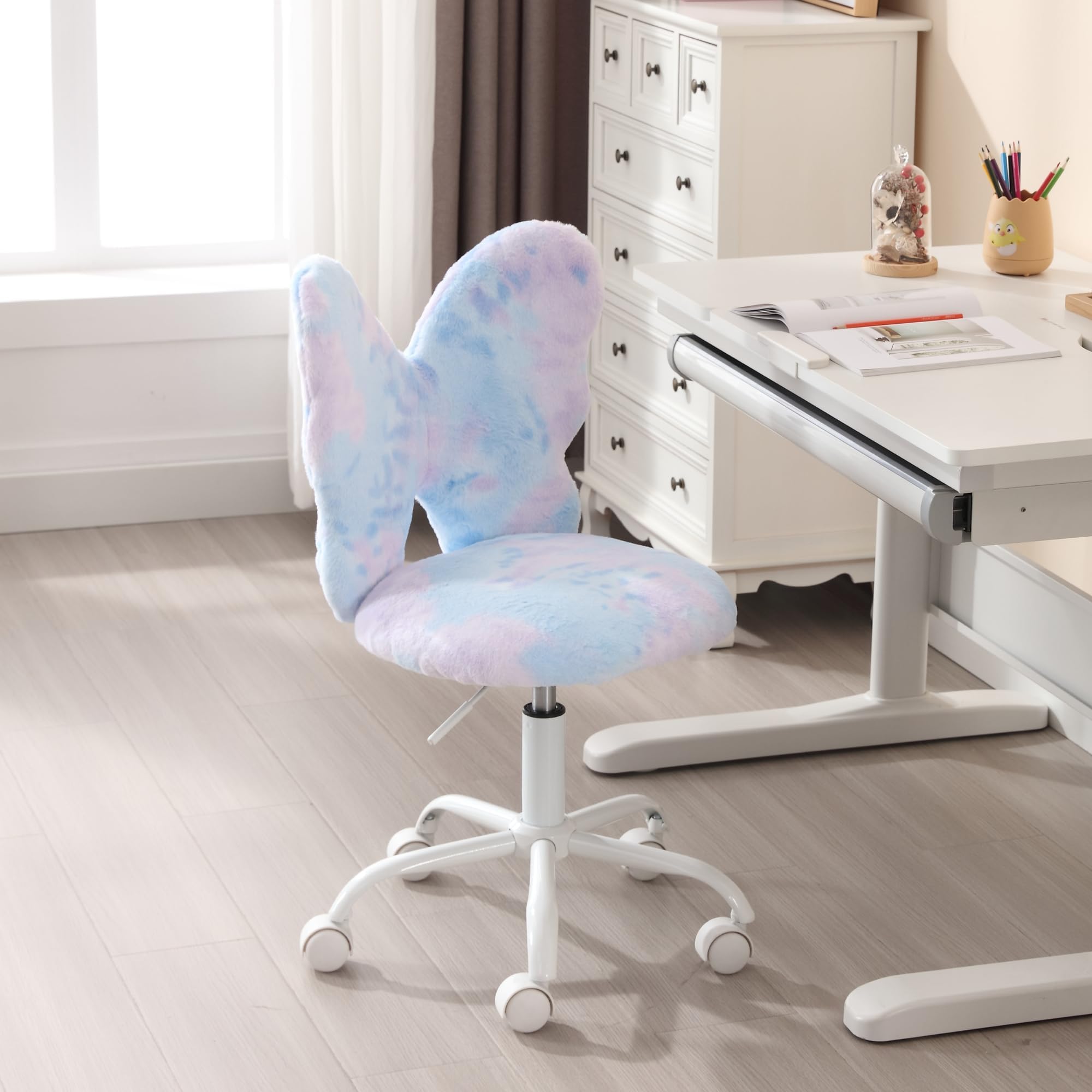 Kmax Butterfly Colorful Swivel Chair Kids Desk Chair 1 Piece