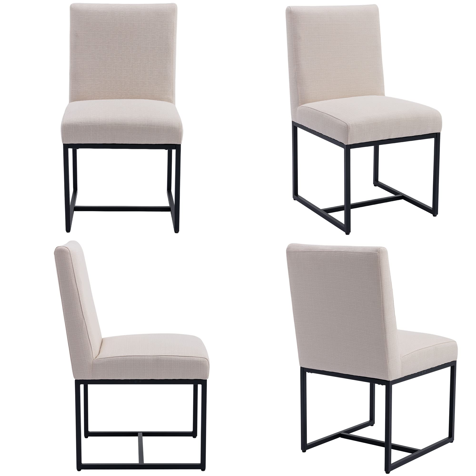 VESCASA Mid Century Modern Upholstered Dining Chairs Set of 2 - 1488