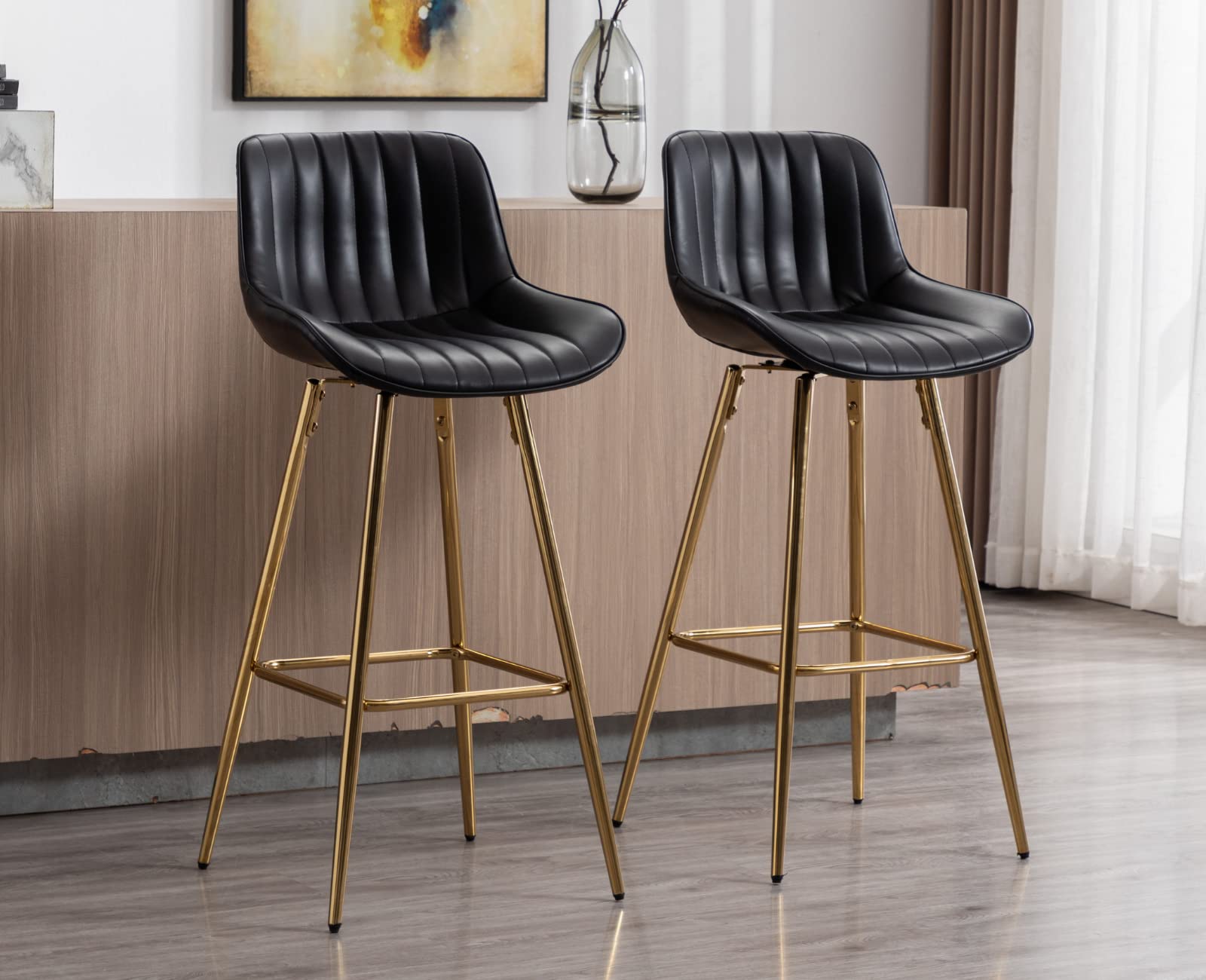 EALSON Modern 32 Inch Swivel Bar Stools Set of 2 - 9030