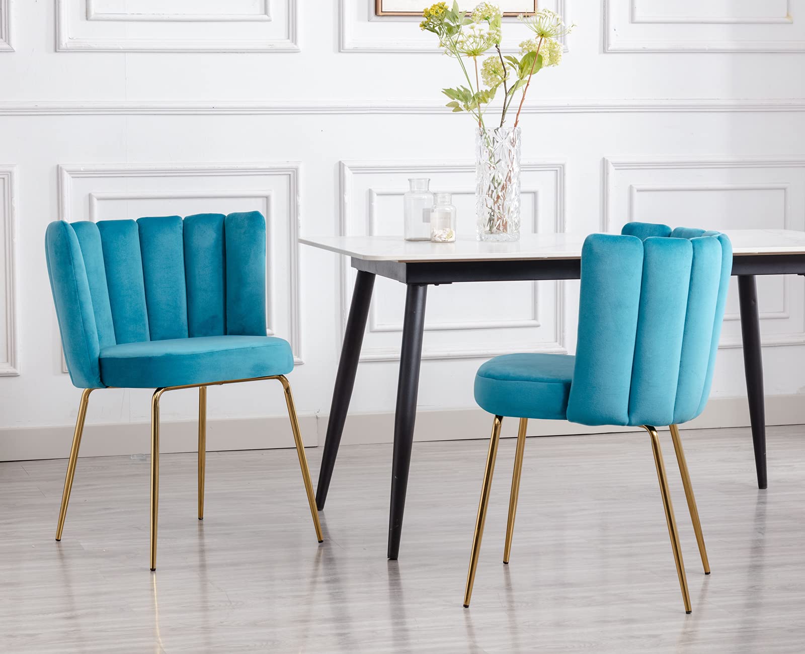 Janoray Modern Velvet Dining Chairs Accent Chair Set of 2