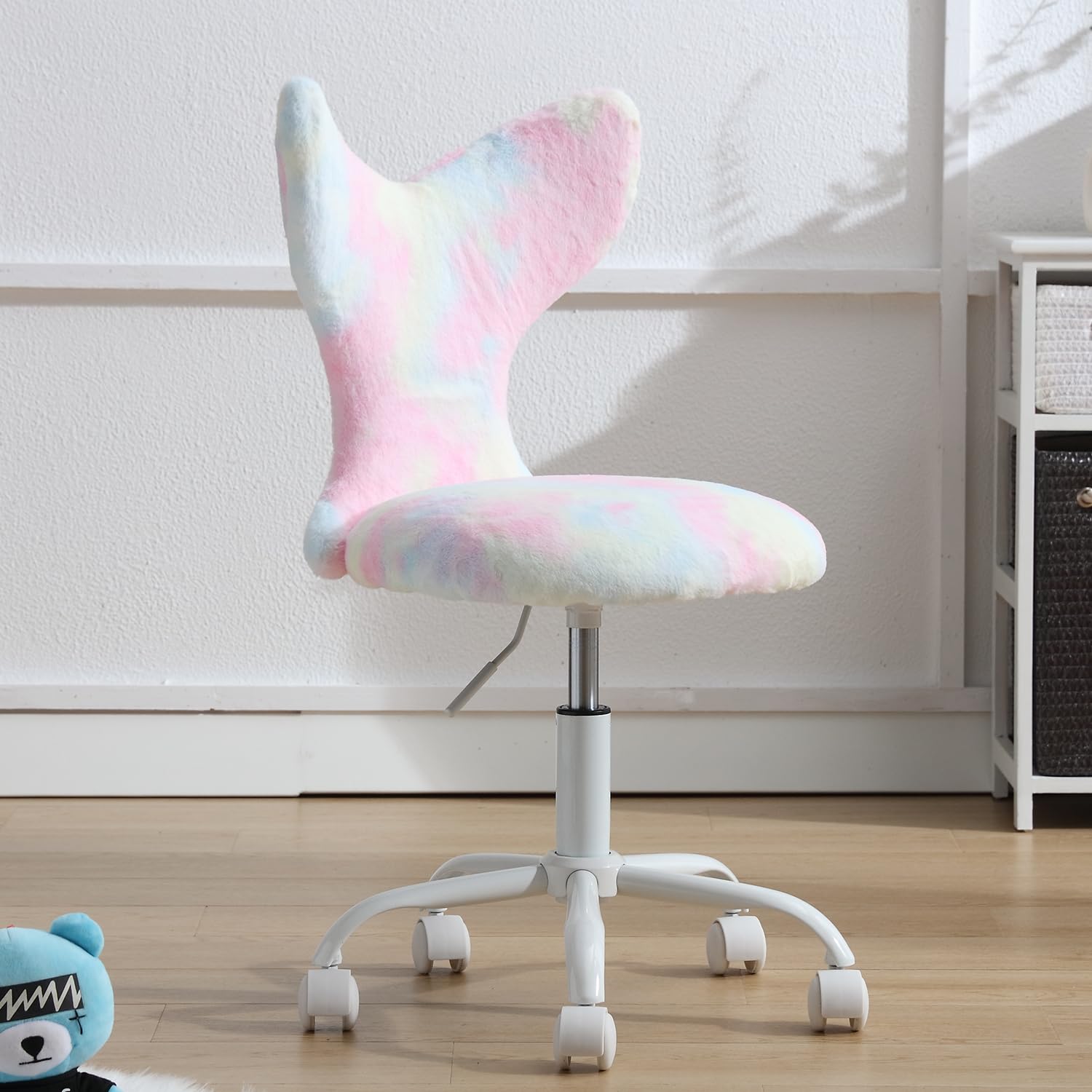 ZH4YOU Adjustable Swivel Mermaid Back Cute Kids Desk Chair 1 Piece - 1722