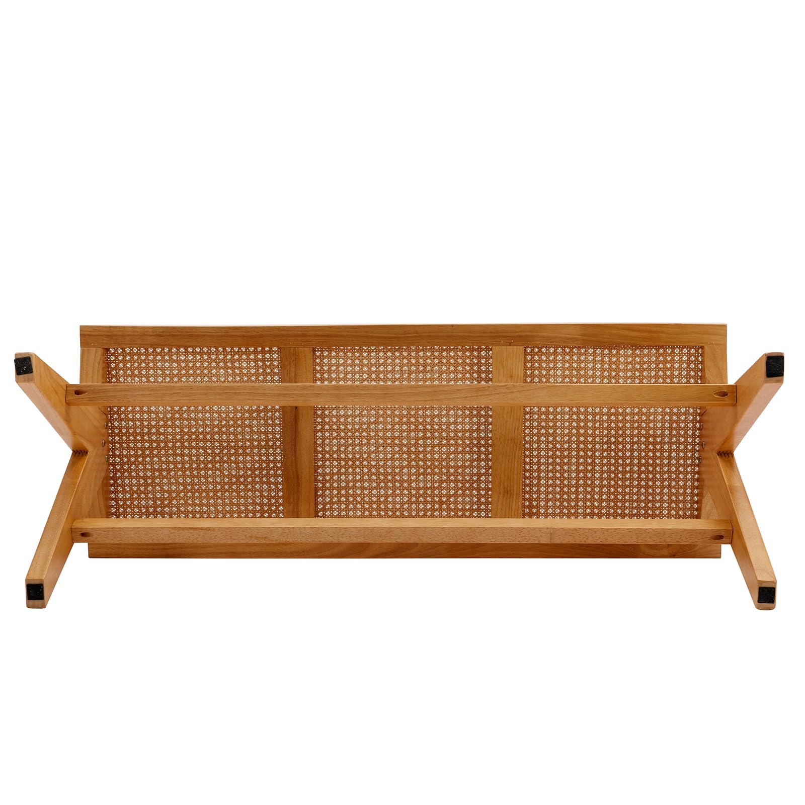 CHICAURA 42 Inch Farmhouse Woven Dining Bench - 2545