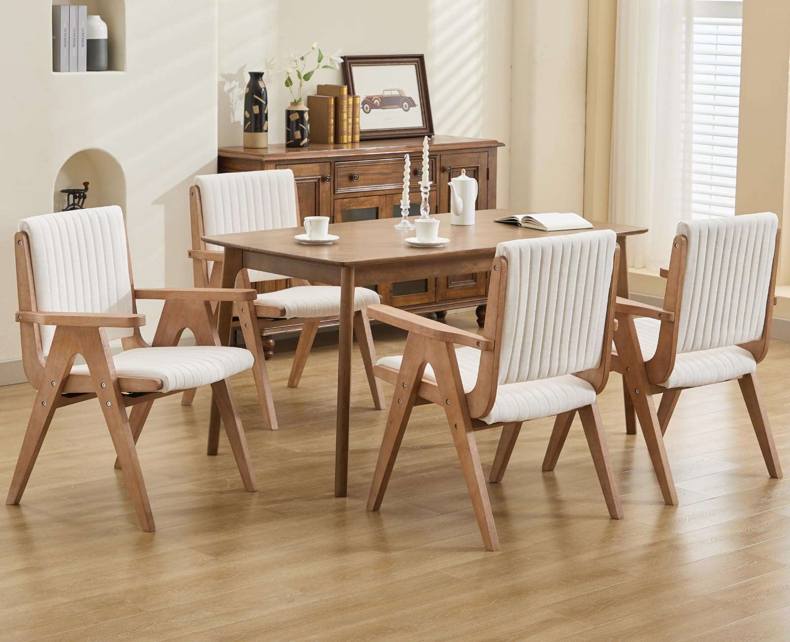 CIMOTA Farmhouse Dining Side Chairs with Arms - 10032