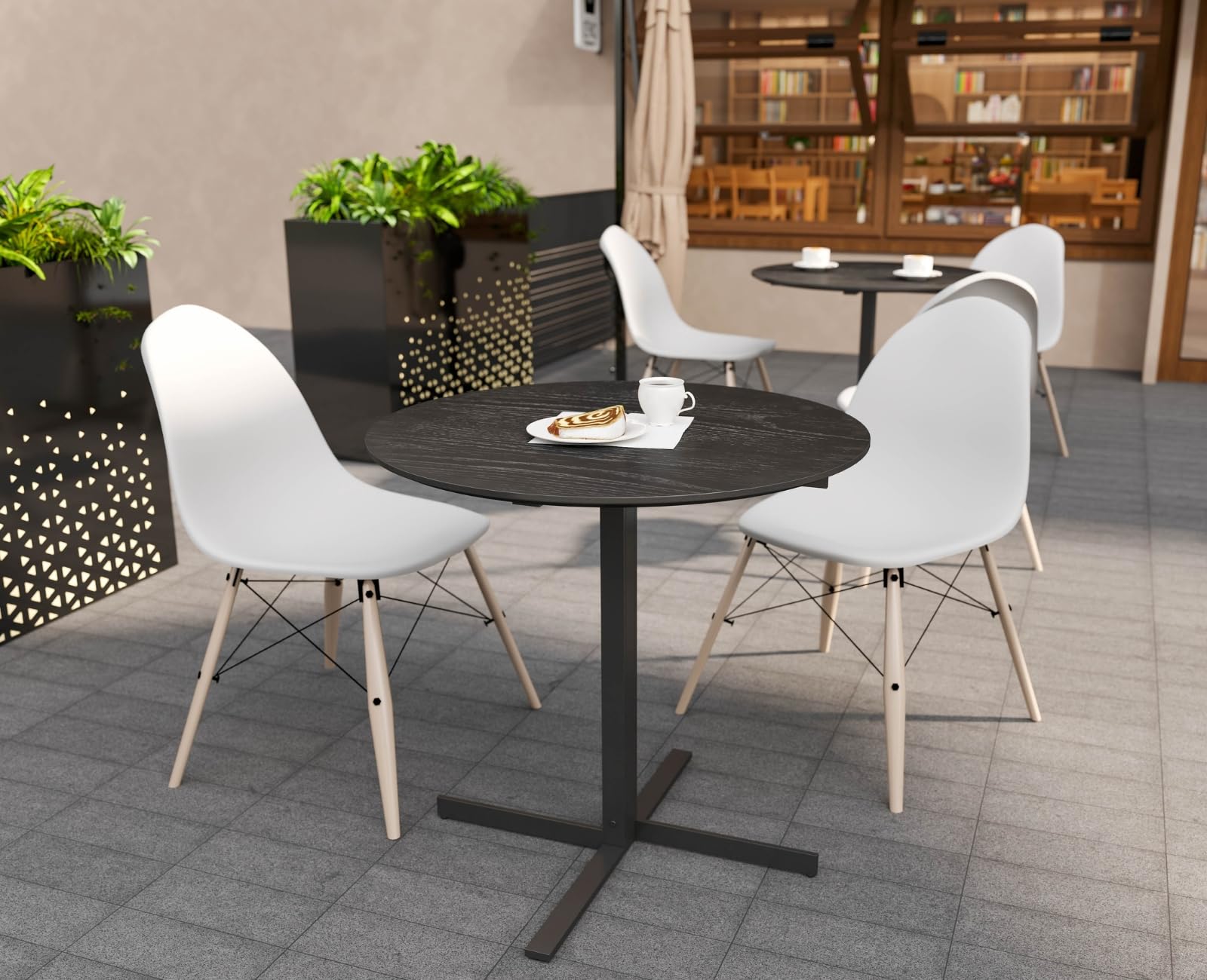 ROCITY 31.5'' Modern Round Dining Table for Small Kitchen - 63201