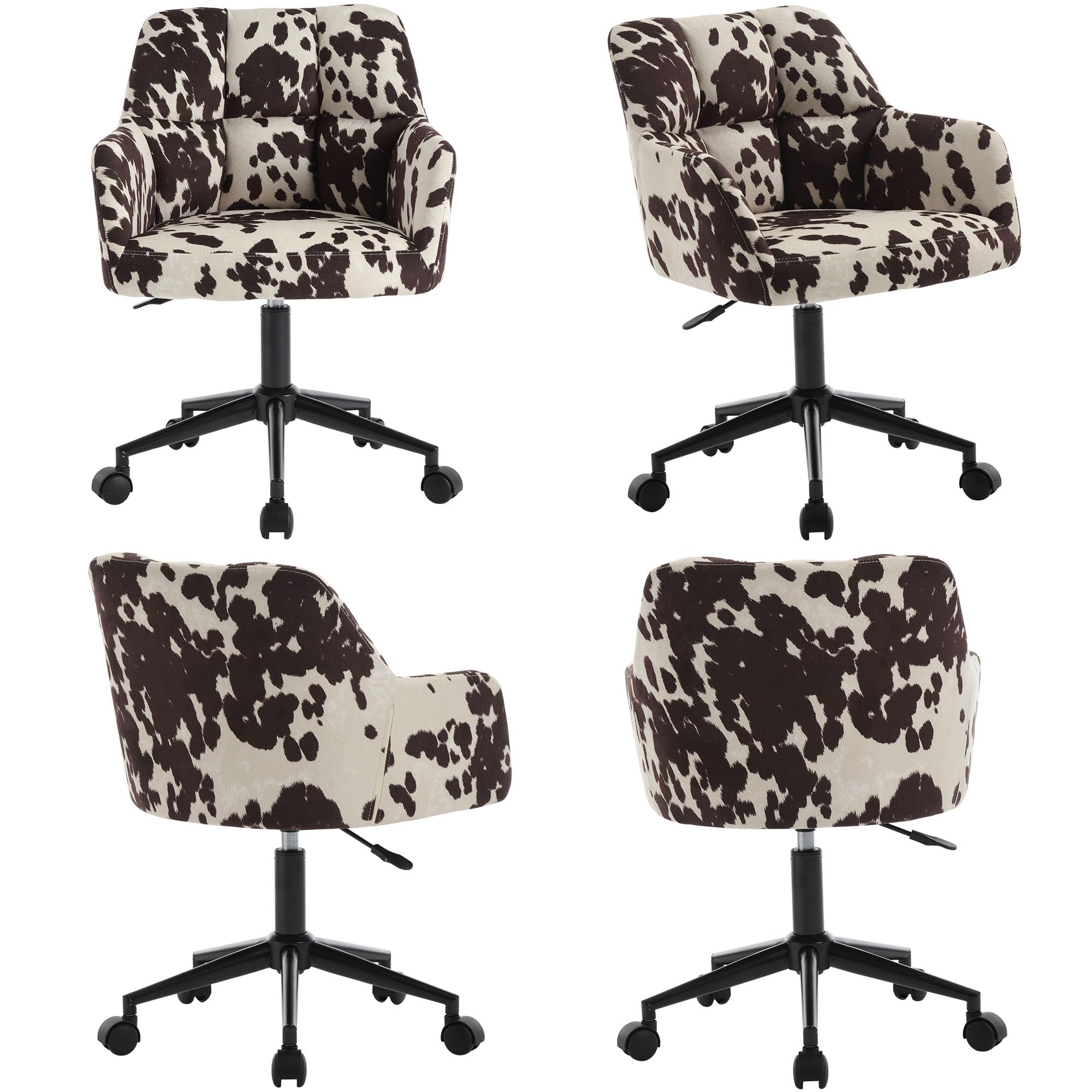 VESCASA Adjustable Square Tufted Mid-Back Home Office Desk Chair