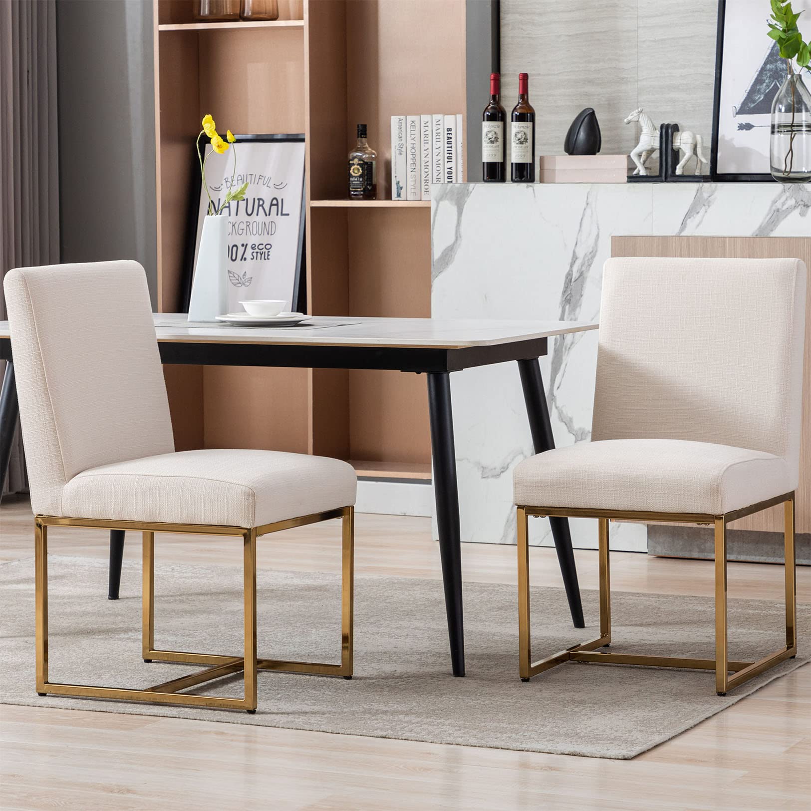 VESCASA Mid Century Modern Upholstered Dining Chairs Set of 2 - 1488