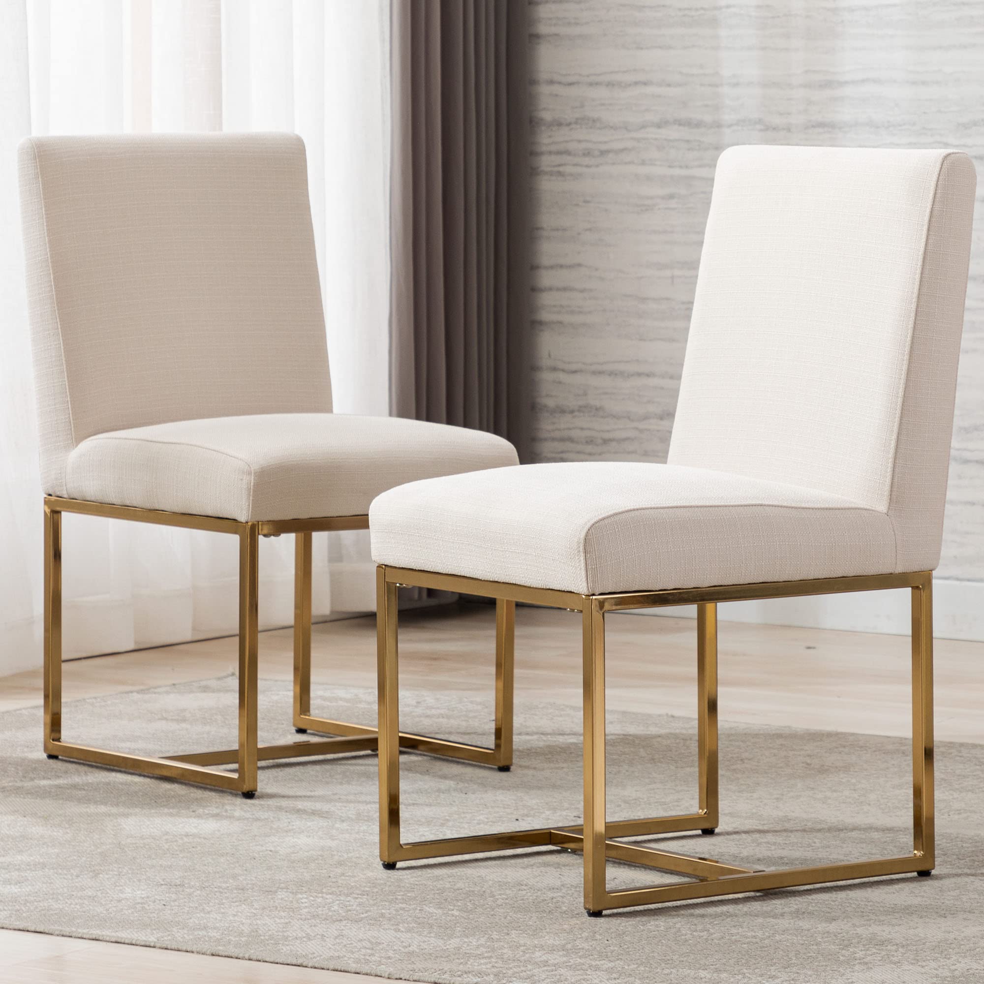 VESCASA Mid Century Modern Upholstered Dining Chairs Set of 2 - 1488