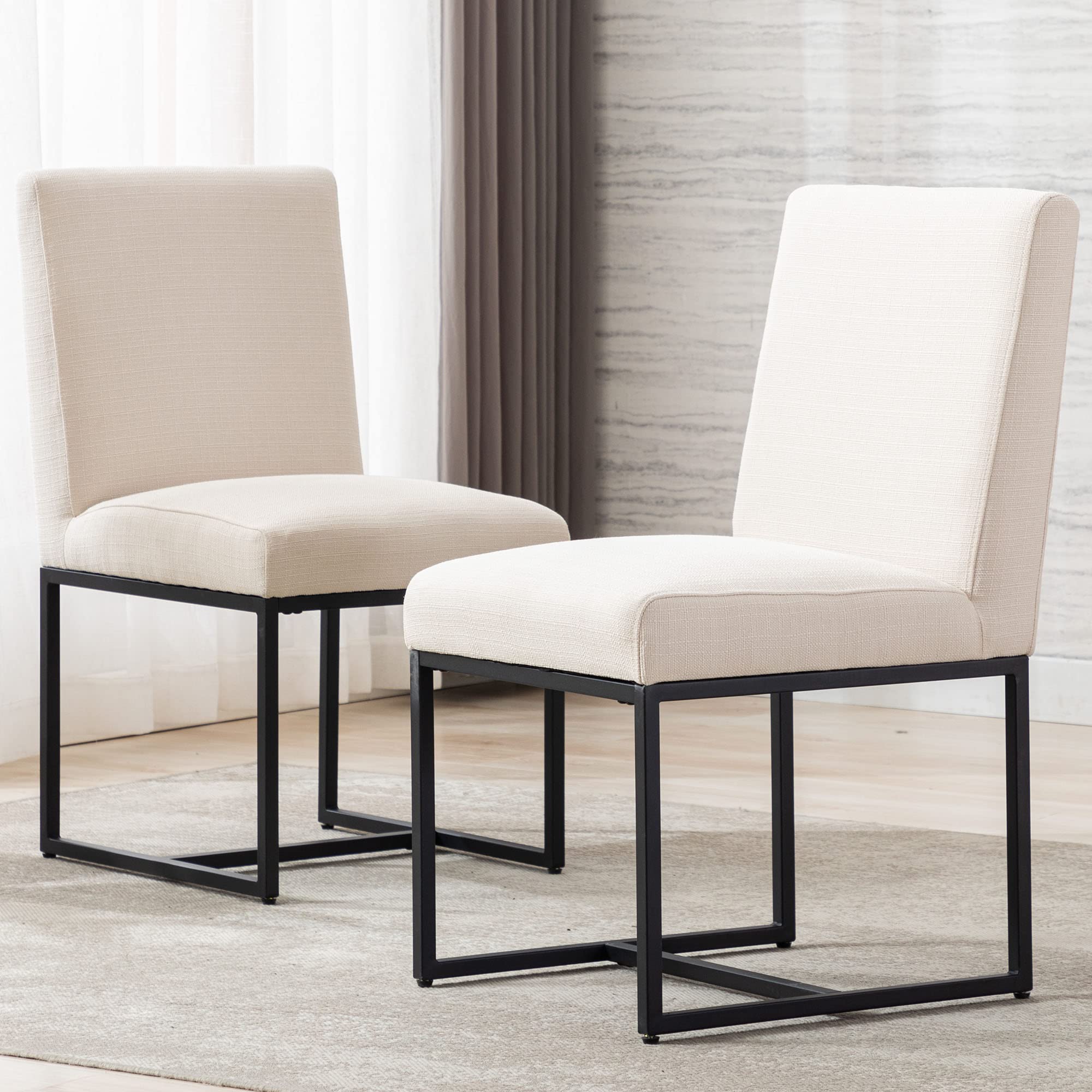 VESCASA Mid Century Modern Upholstered Dining Chairs Set of 2 - 1488