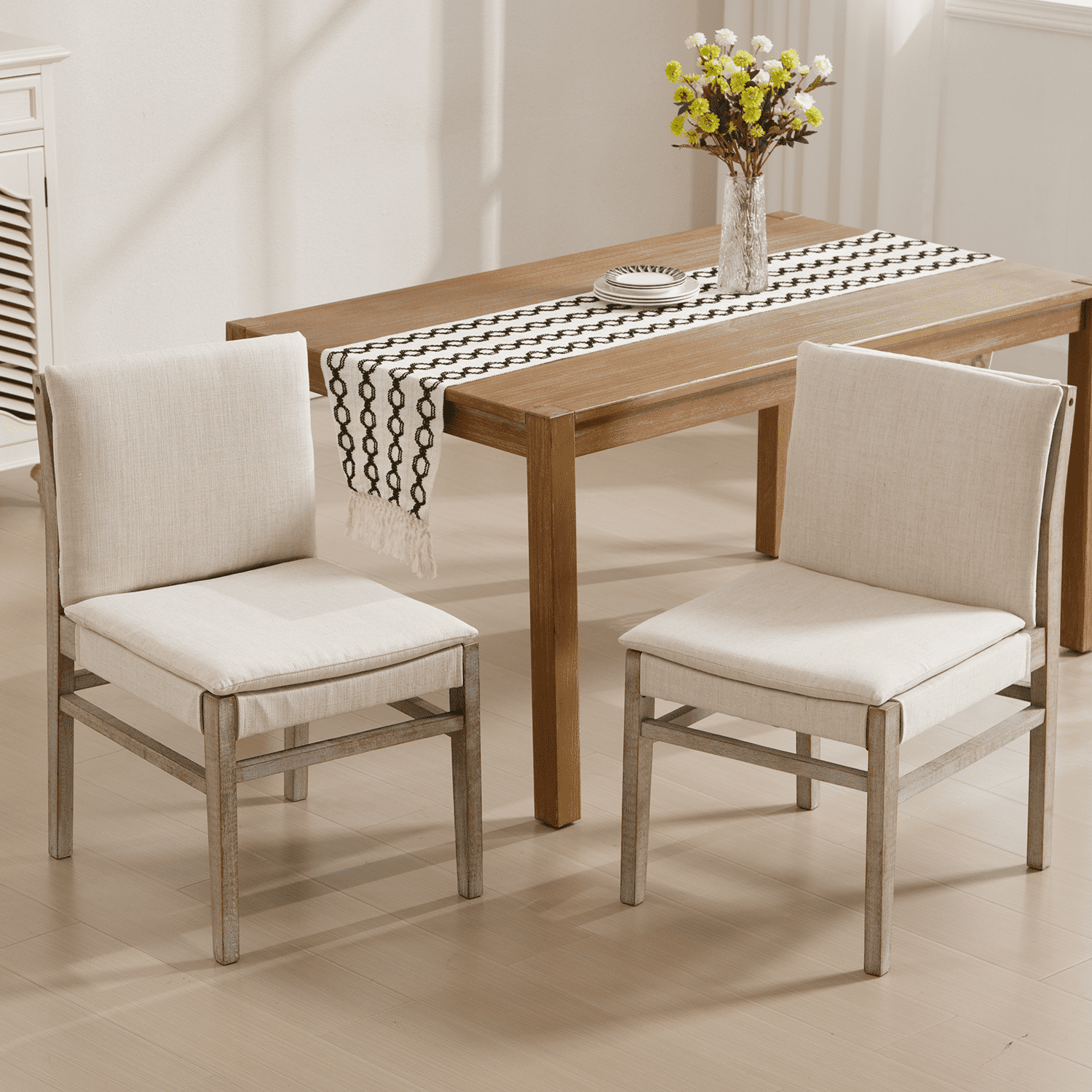 Janoray Upholstered Dining Chairs Set of 2 - 10019