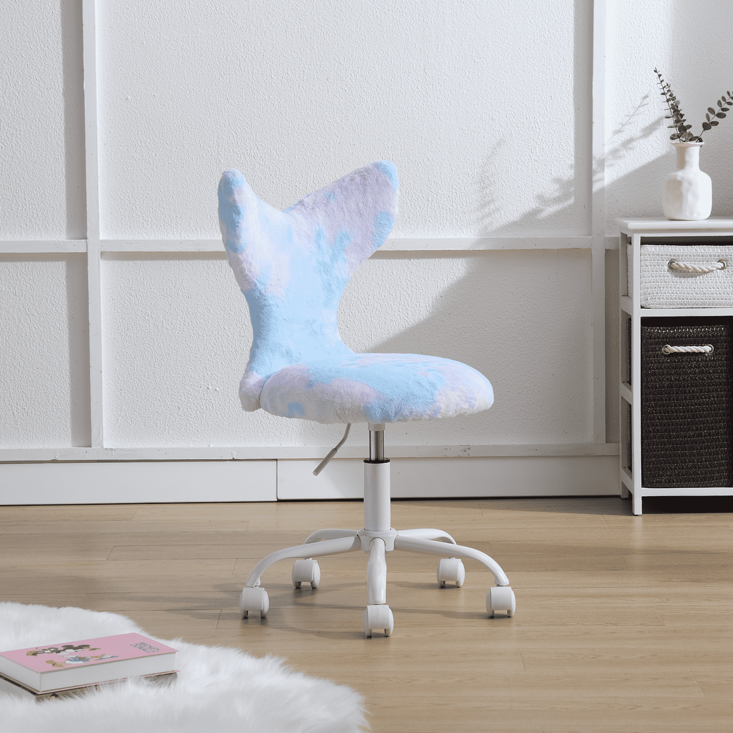 ZH4YOU Adjustable Swivel Mermaid Back Cute Kids Desk Chair 1 Piece - 1722