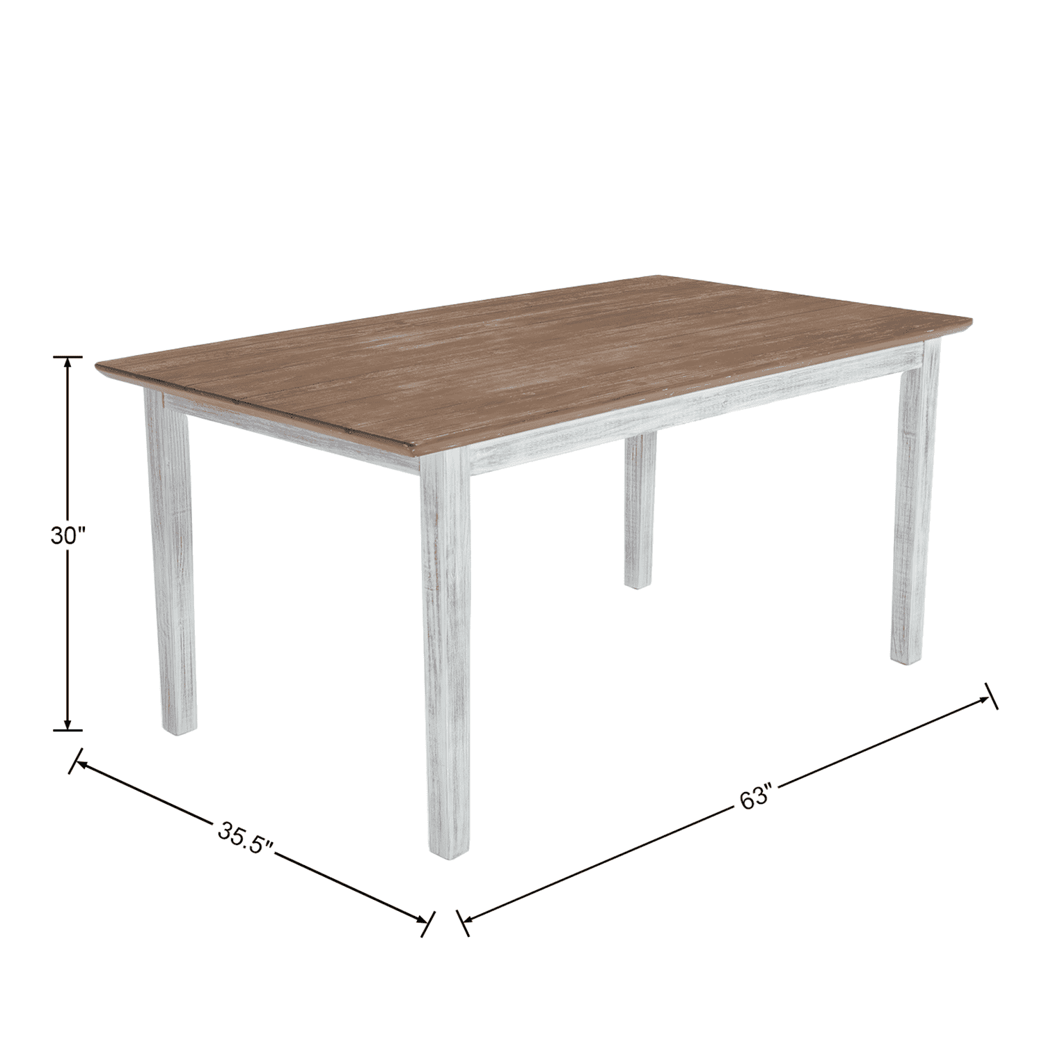 Chairus Farmhouse Wooden Dining Table - 22745DT