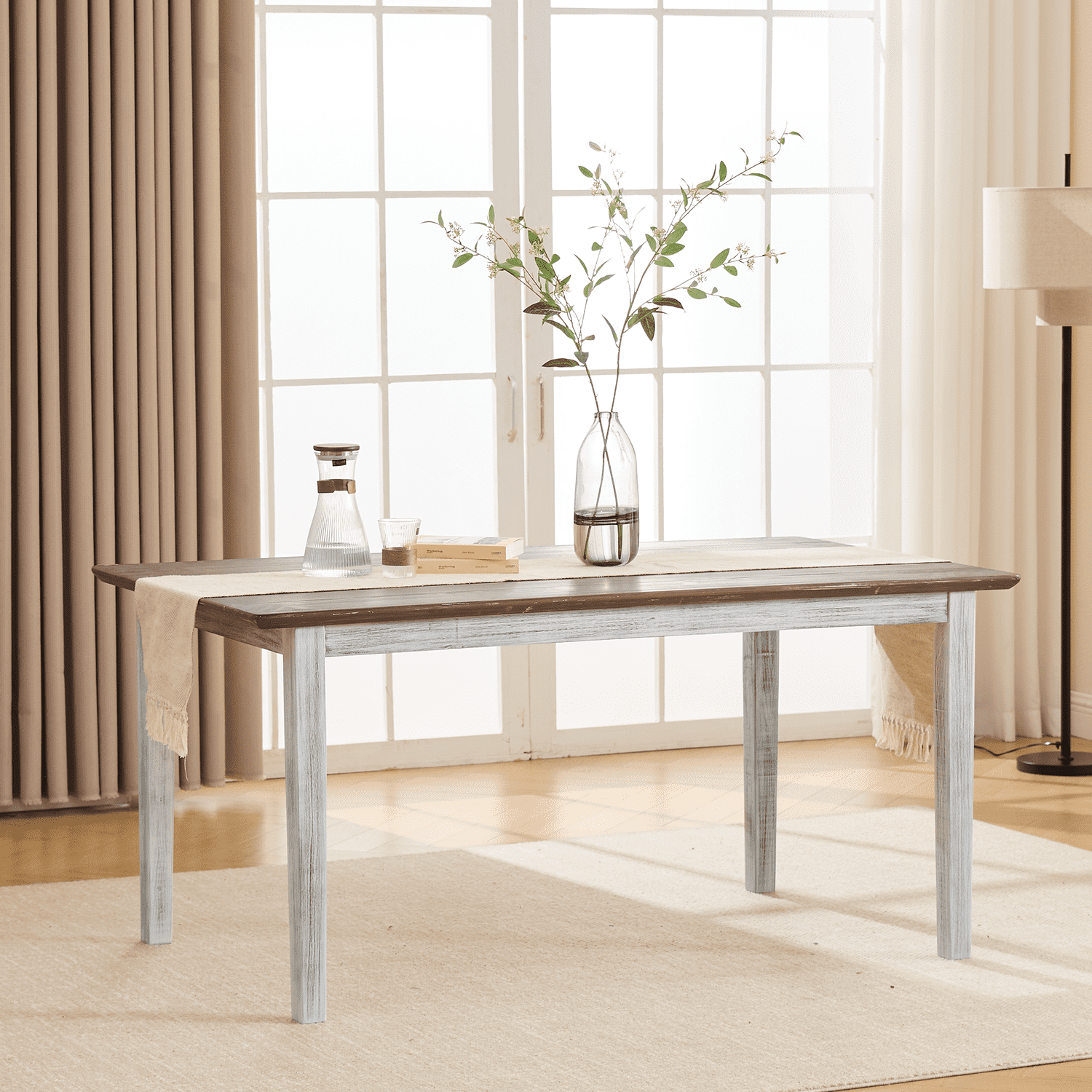 Chairus Farmhouse Wooden Dining Table - 22745DT