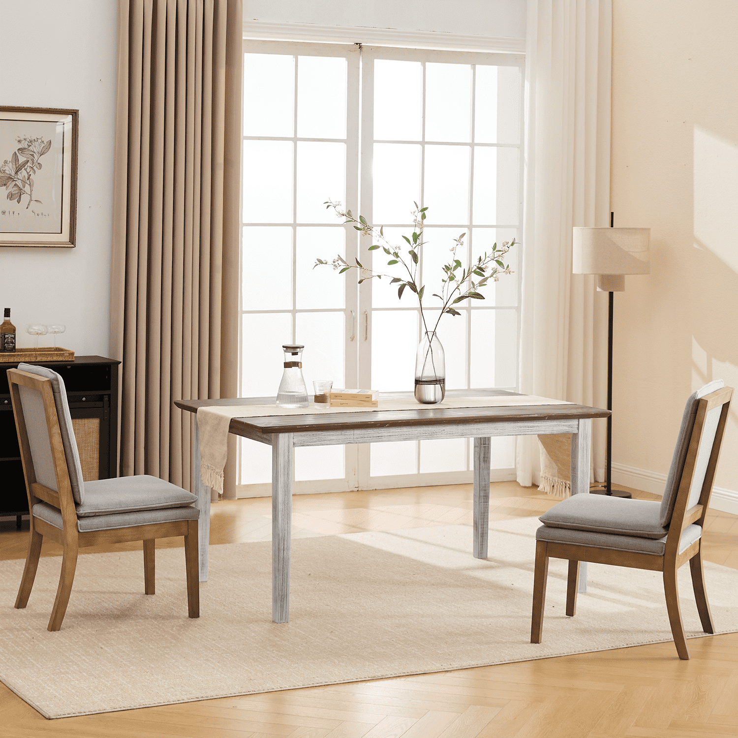 Chairus Farmhouse Wooden Dining Table - 22745DT