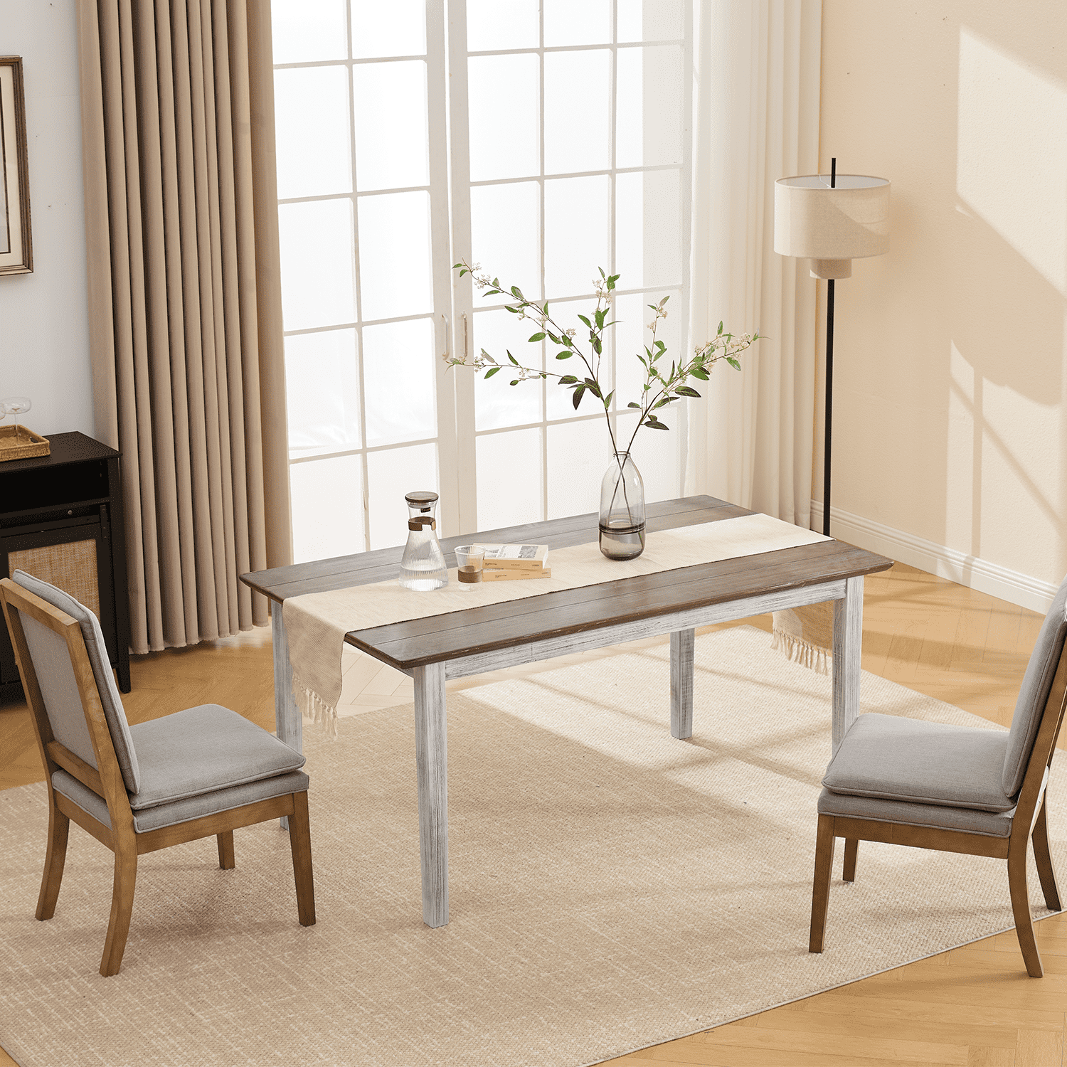 Chairus Farmhouse Wooden Dining Table - 22745DT