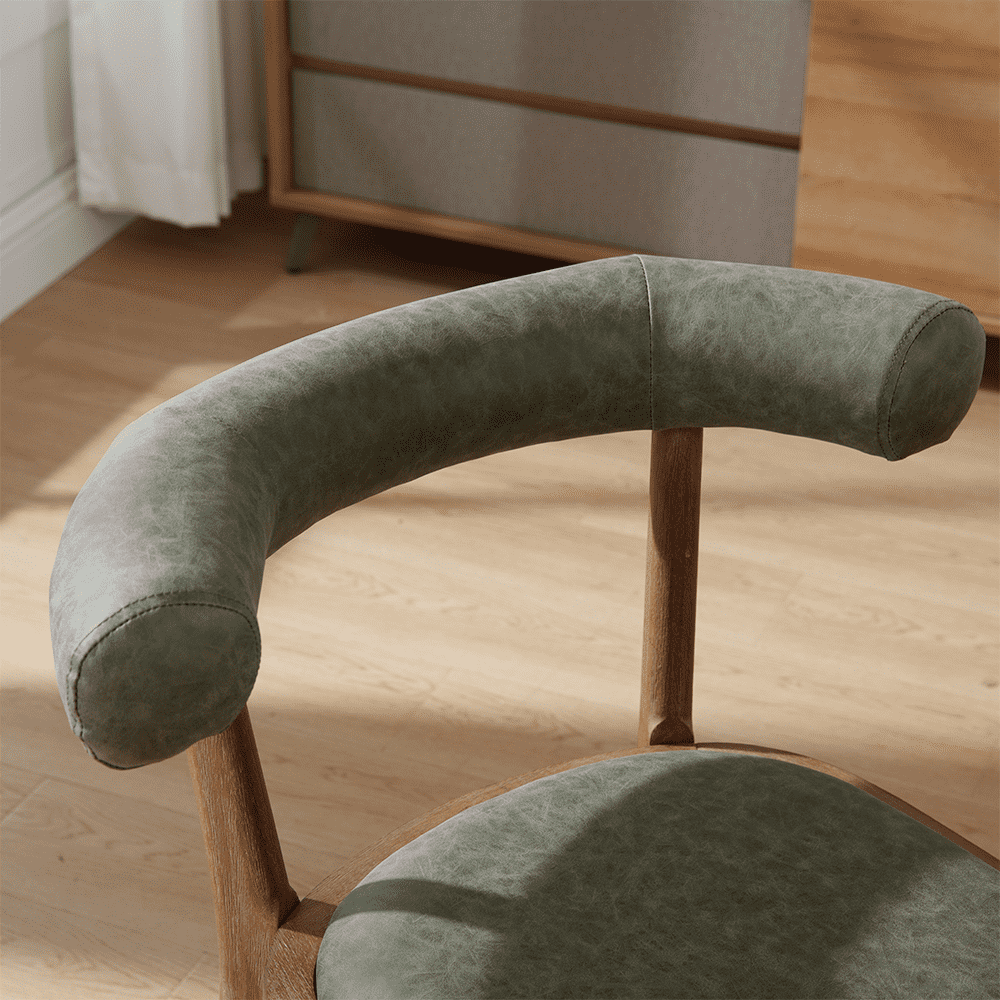 CIMOTA Curved Farmhouse Kitchen Chair Set of 2 - 1929