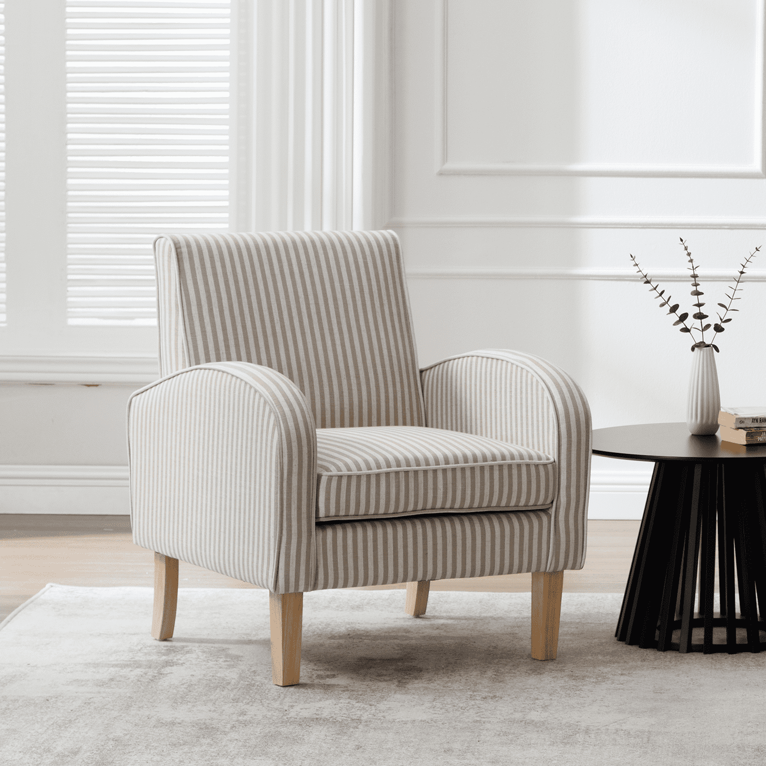 VESCASA Linen Comfy Accent Single Chair 1 PCS- 8375